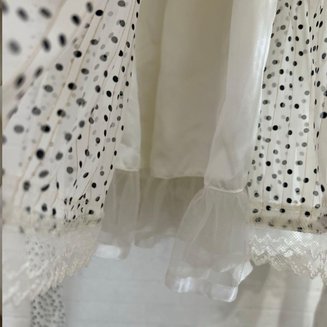 H2 ベイビーザスターズシャインブライト　ドット　シフォン　ジャンパースカート