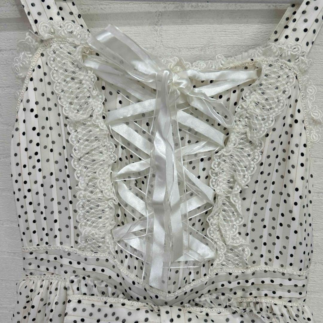 H2 ベイビーザスターズシャインブライト　ドット　シフォン　ジャンパースカート