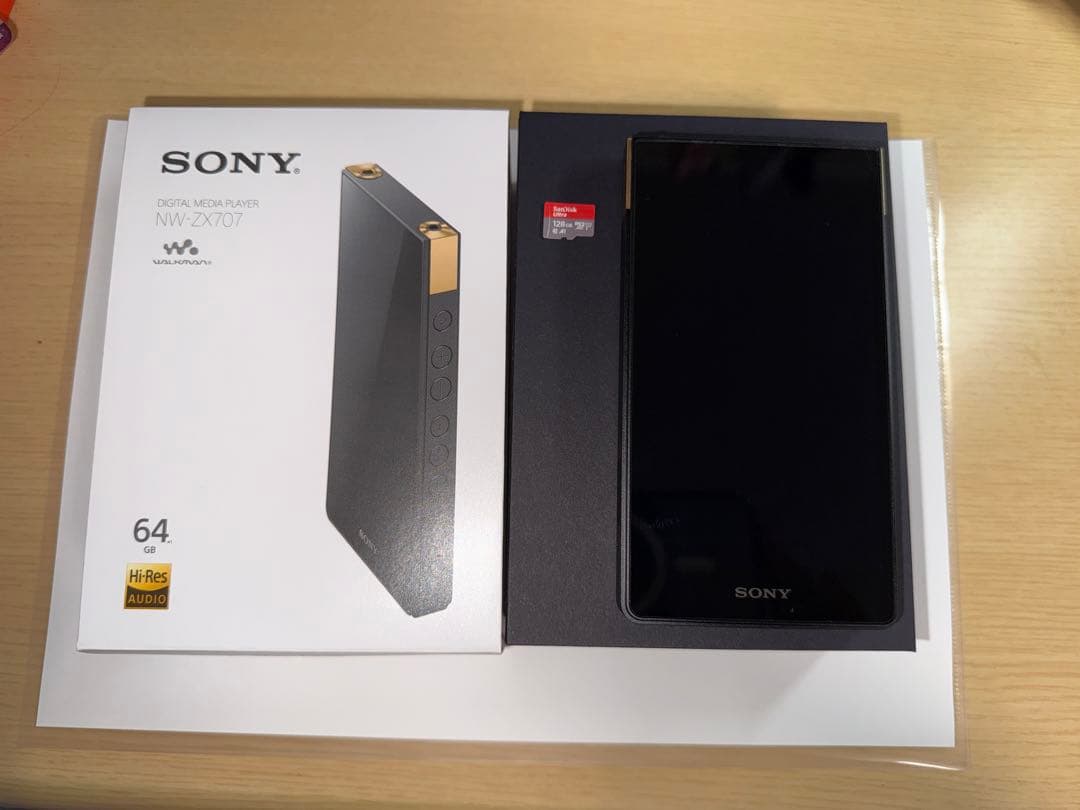 SONY ウォークマン NW-ZX707+サンディスク128GBマイクロSD付き