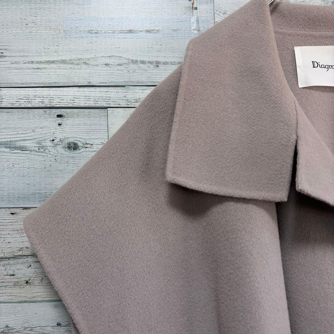 ほぼ未使用　ダイアグラム　グレースコンチネンタル　ベルト付リバートレンチストール