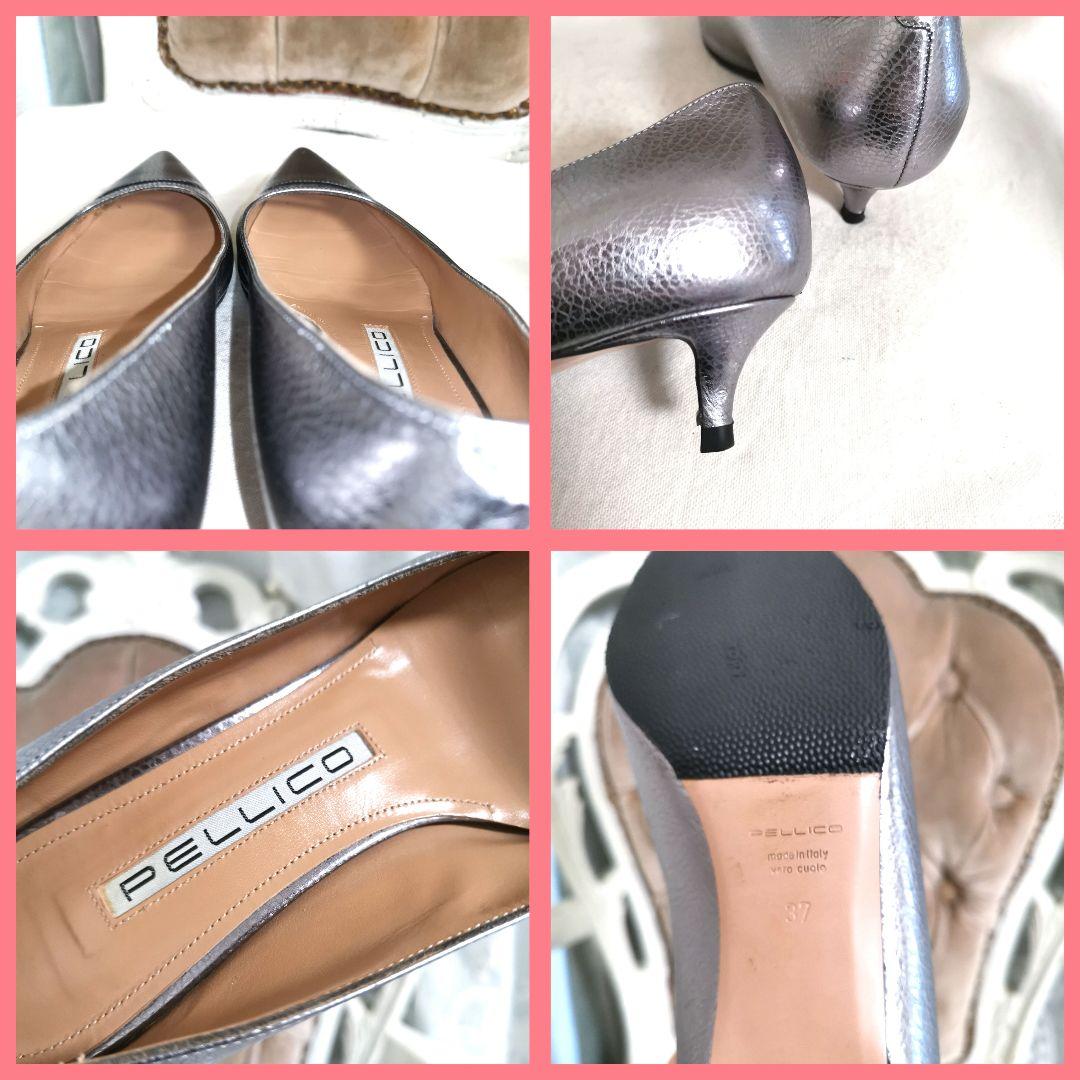 よーよー! ペリーコ アネッリ ローヒールパンプス37 24cm