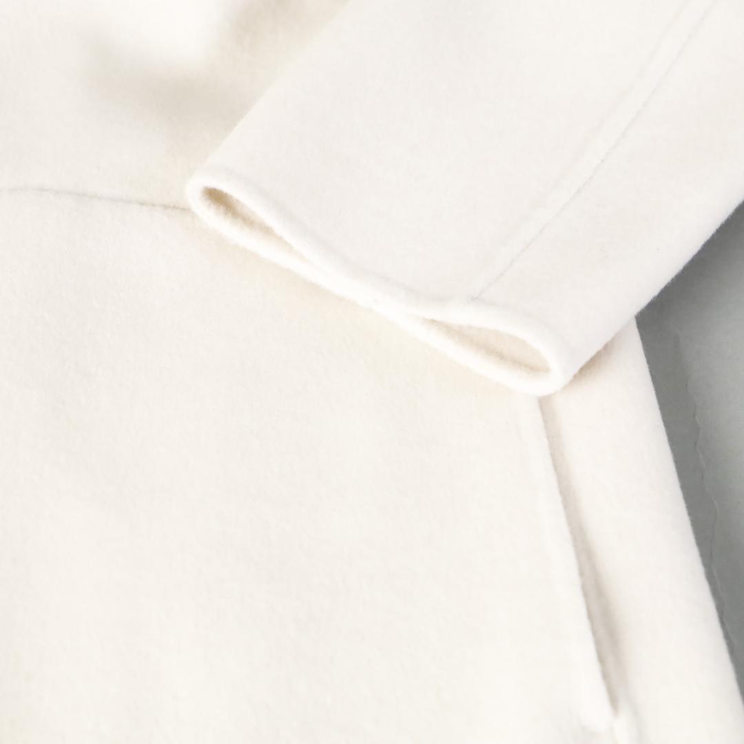 213 新品 ICBアイシービー ウールリバー ストール付きノーカラーコート2