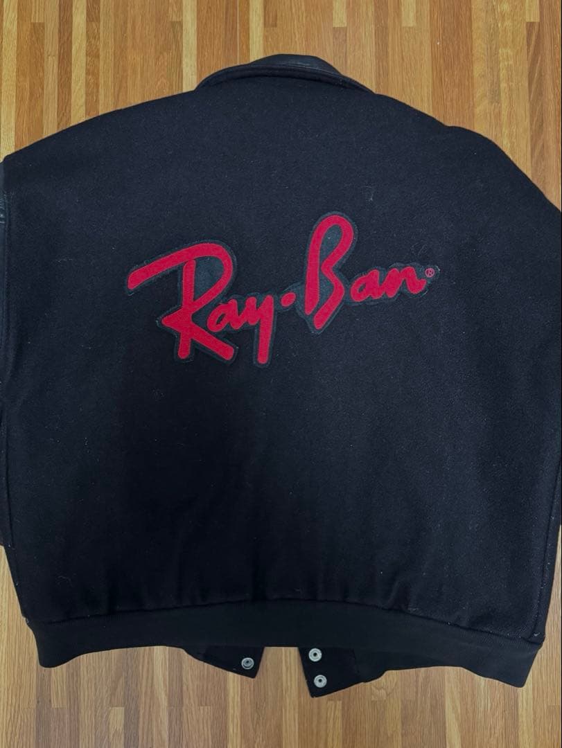 Ray-Ban 90s オリンピックスタジャン 黒　ヴィンテージ　M-Lサイズ