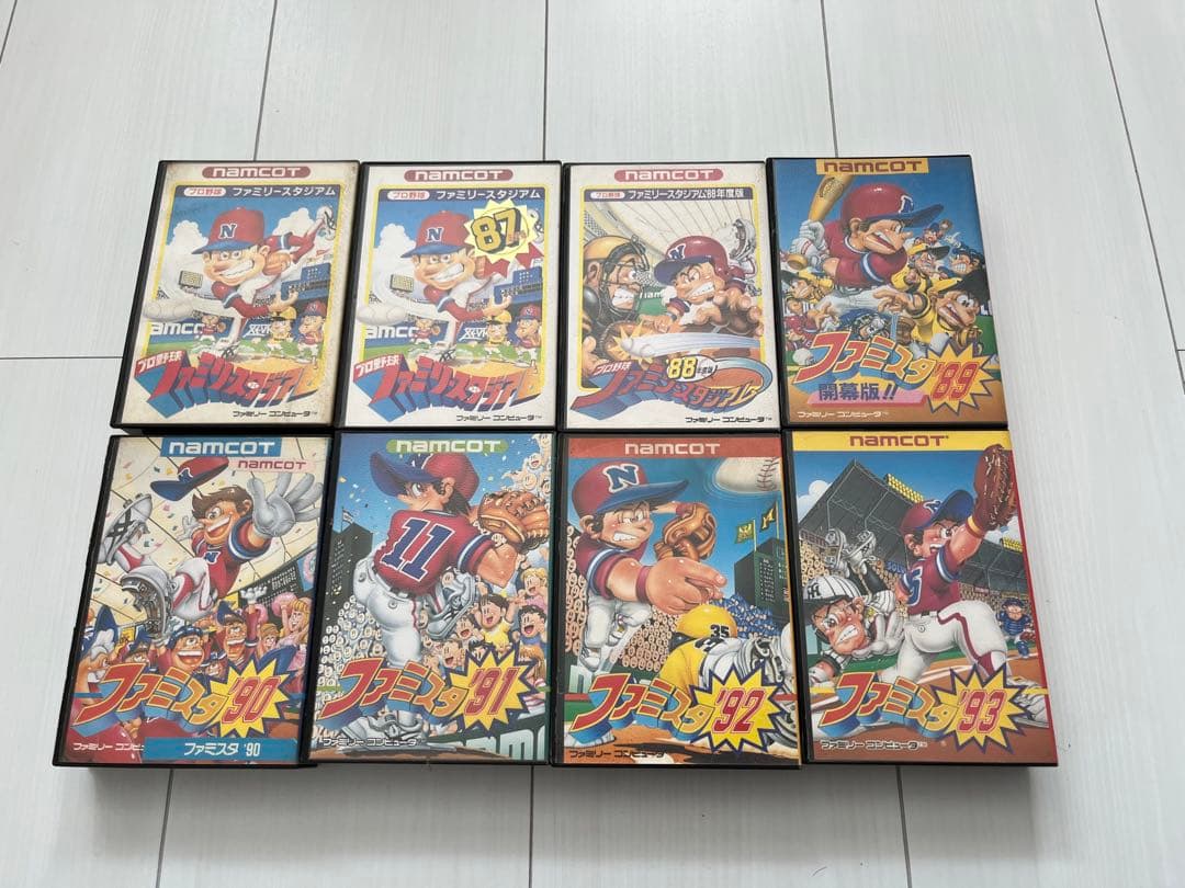 ファミコン　カセット　ファミスタ　セットです。