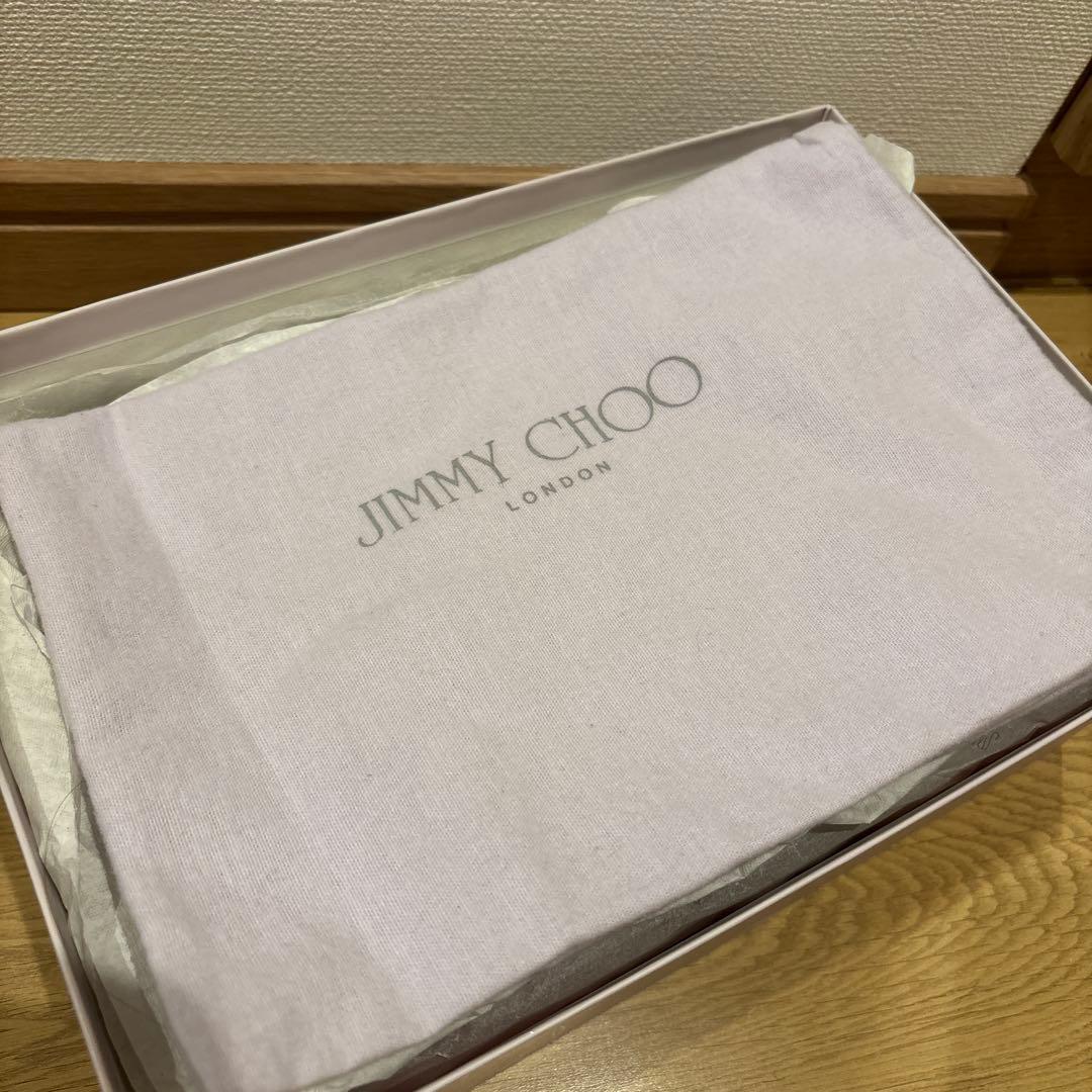 【JIMMY CHOO】シルバー＆ゴールドカラーレザーヴァレエシューズ23㎝美品