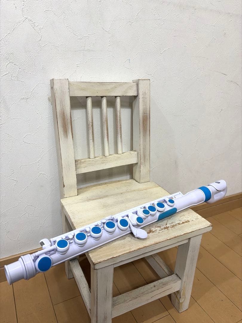 NUVO jFlute 2.0 ブルー　ホワイト プラスチックフルート