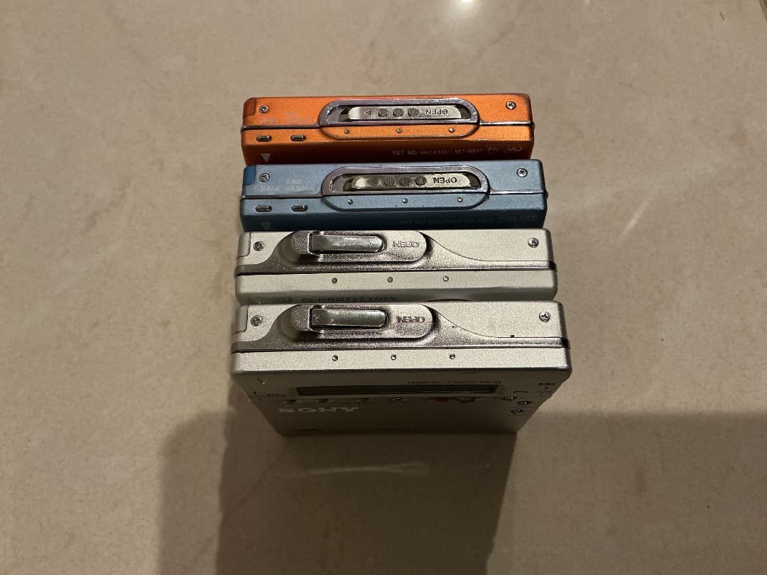 SONY ポータブルMDプレーヤー 4台セット