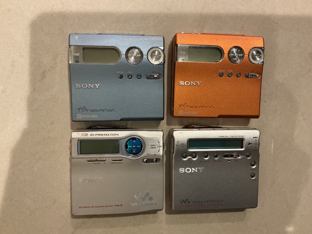 SONY ポータブルMDプレーヤー 4台セット