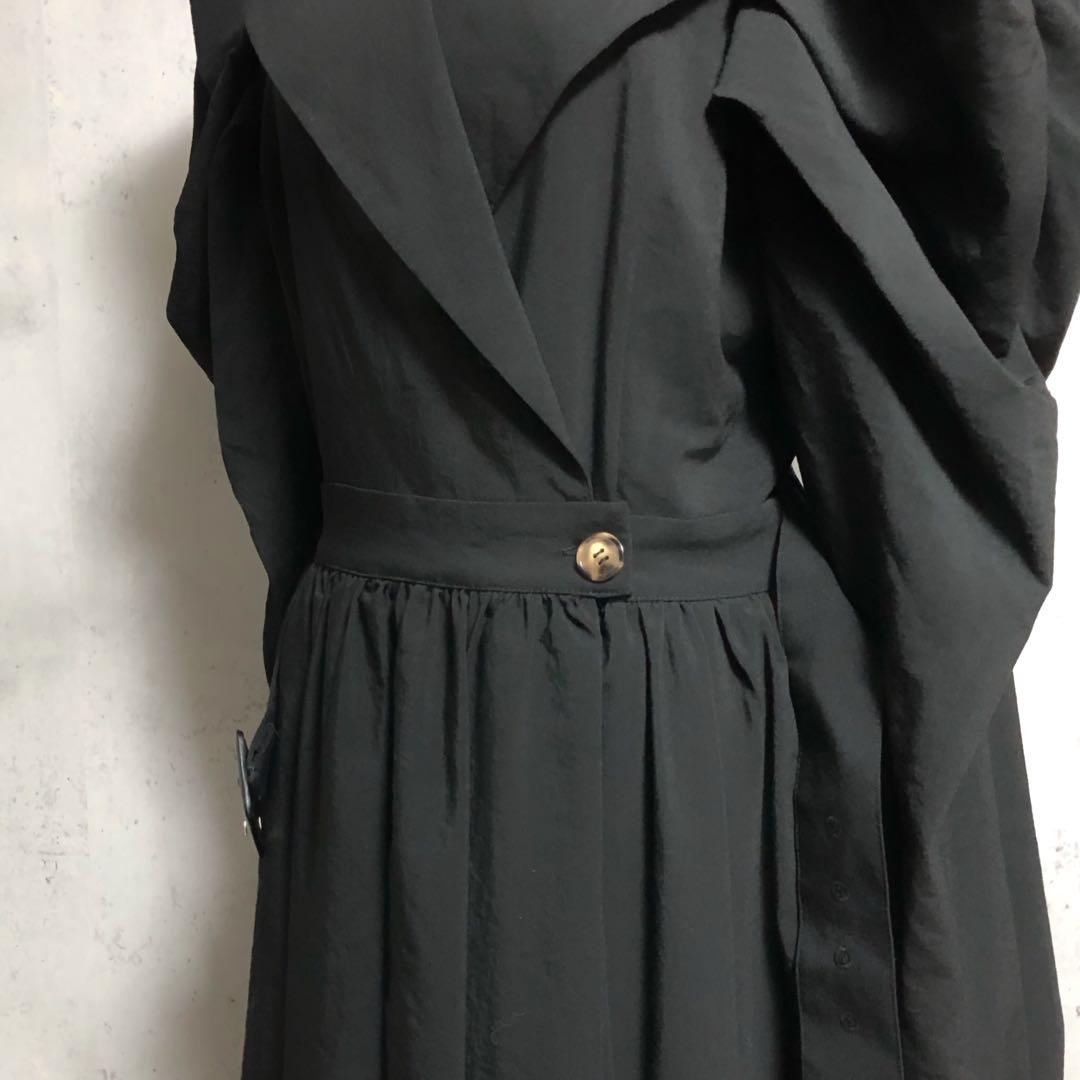 新品タグ付　LA BELLE ETUDE ギャザーボリューム袖ドレストレンチ