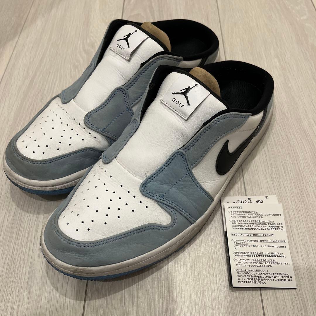 ナイキ エアジョーダン1 ミュール ゴルフ 28㎝ ブルー