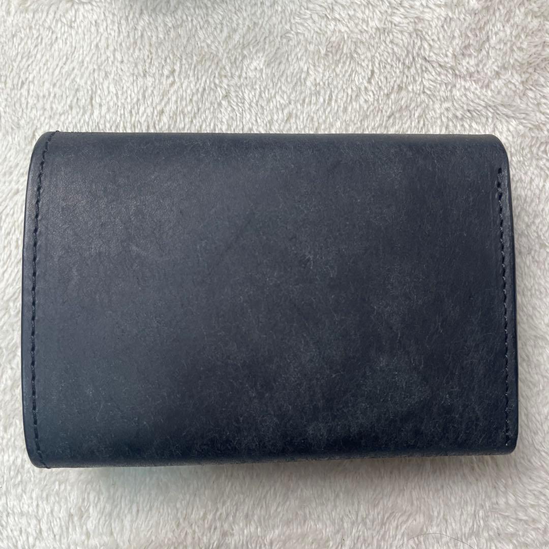 MR. OLIVE 三つ折り財布 黒 牛革 ME115P