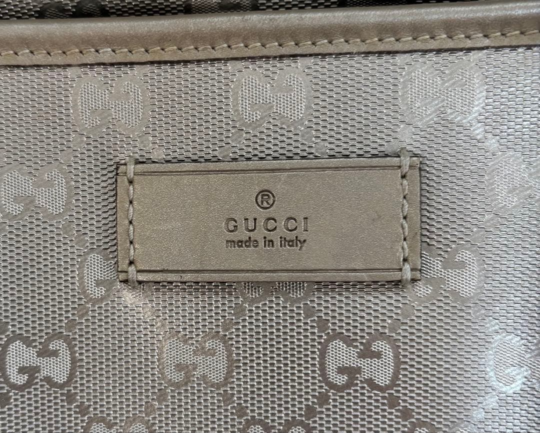GUCCI グッチ インプリメ トートバッグ GG柄 　＊持ち手にダメージあり