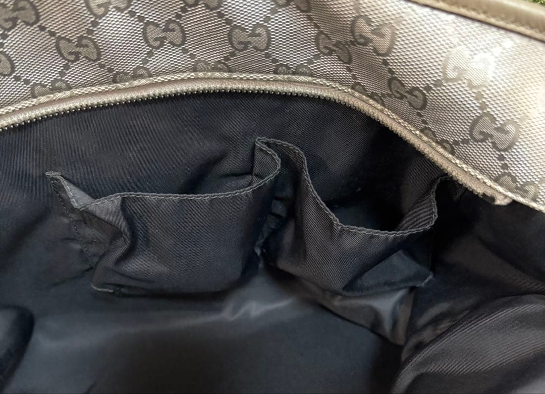 GUCCI グッチ インプリメ トートバッグ GG柄 　＊持ち手にダメージあり