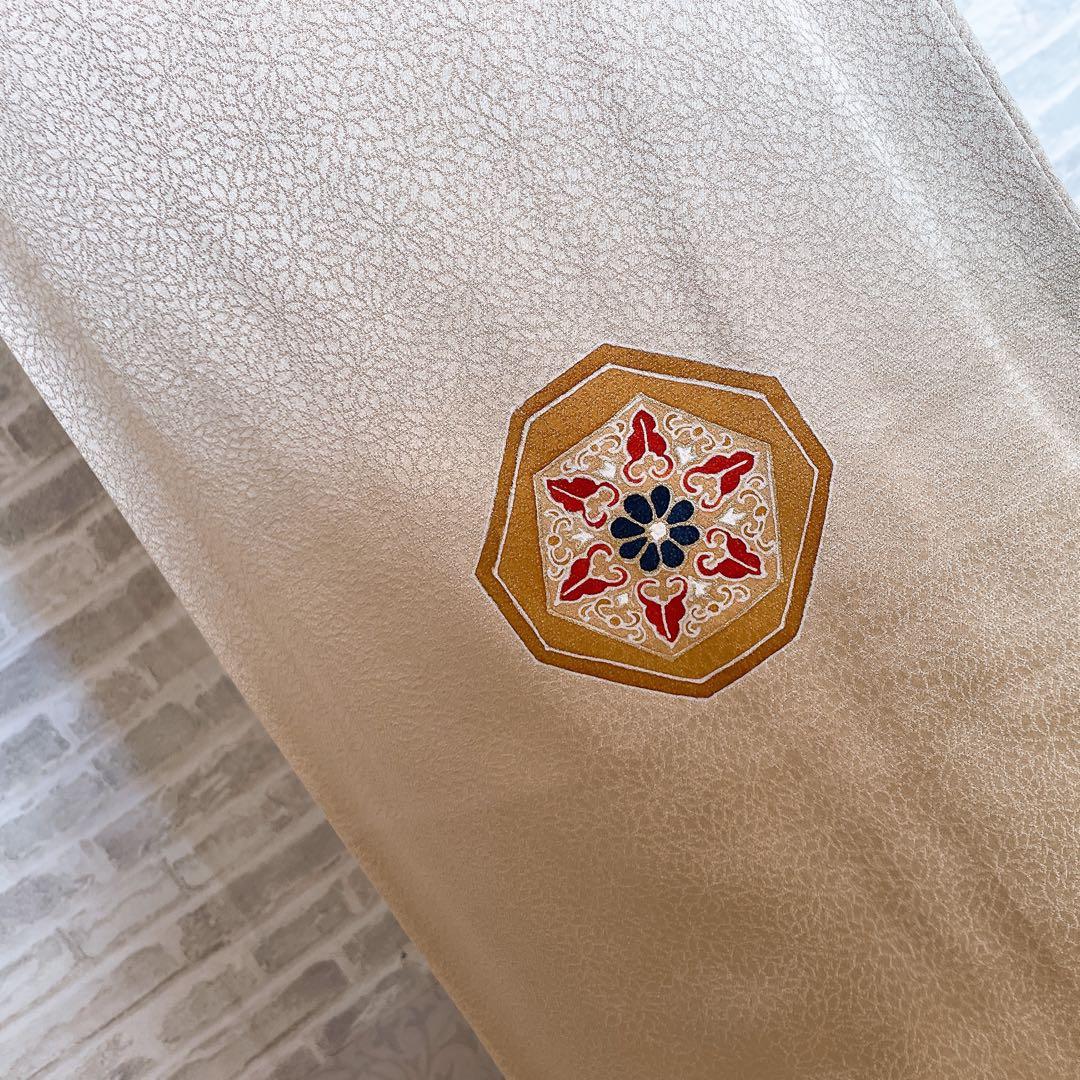 15％OFF SALE中❗️訪問着　フルセット　エ霞　鹿の子絞り　地紋　H5