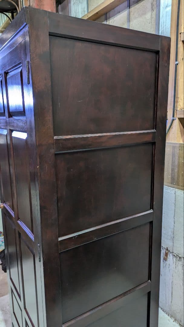 松本民芸家具　DⅡ型　レア　洋服タンス　スリム　無垢　箪笥　ワードローブ　和家具