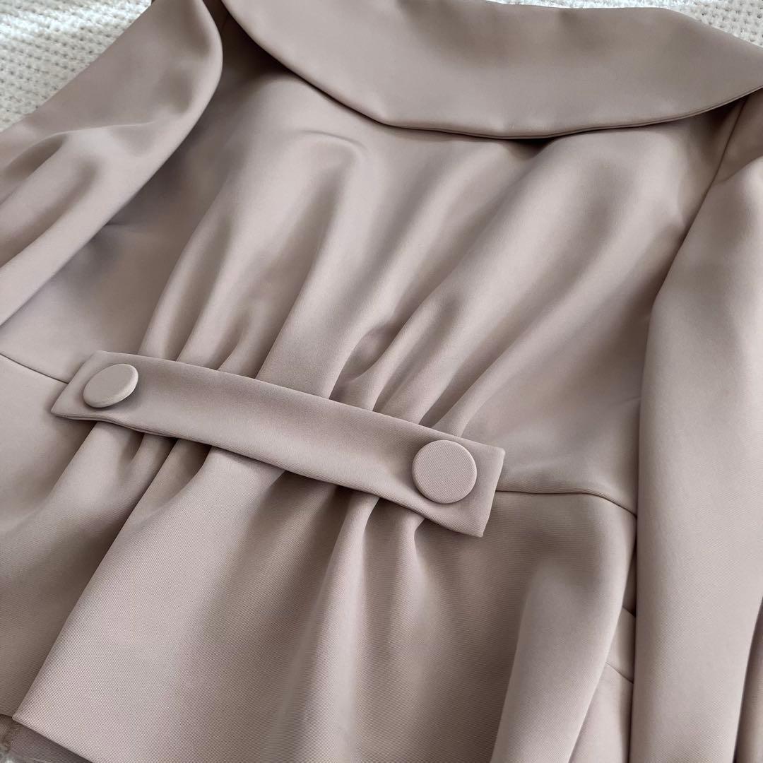 美品FOXEY NEWYORK★ビックカラージャケット★ベージュ★サイズ38