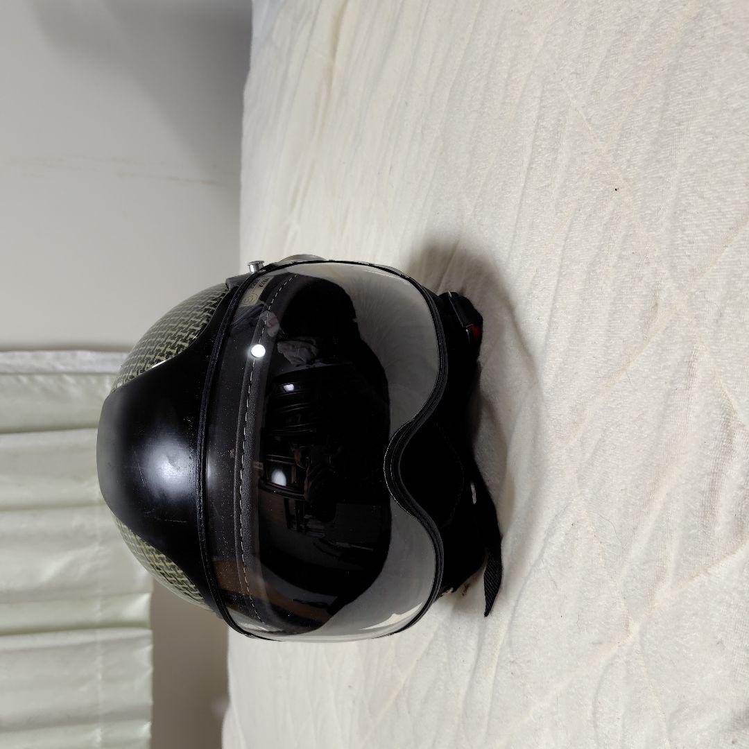 値下げ～MOMO DESIGN ジェットヘルメット 黒/グリーン