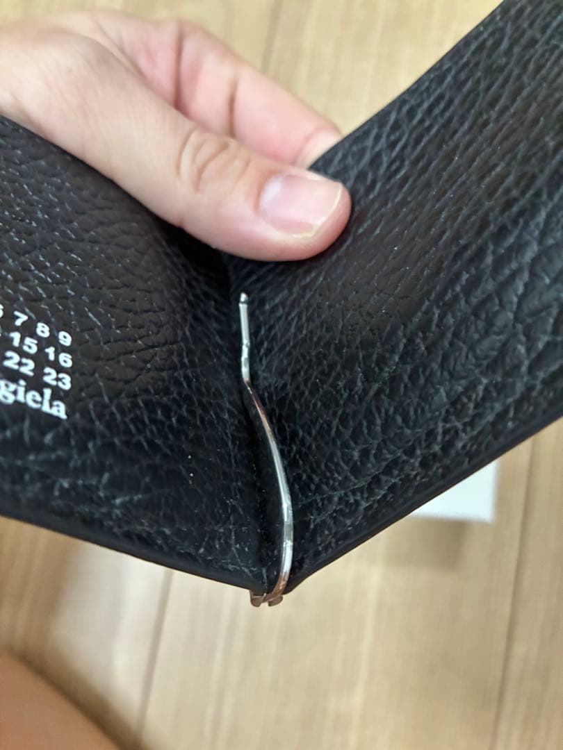 値引き不可の本日限定価格！Maison Margiela ブラックマネークリップ