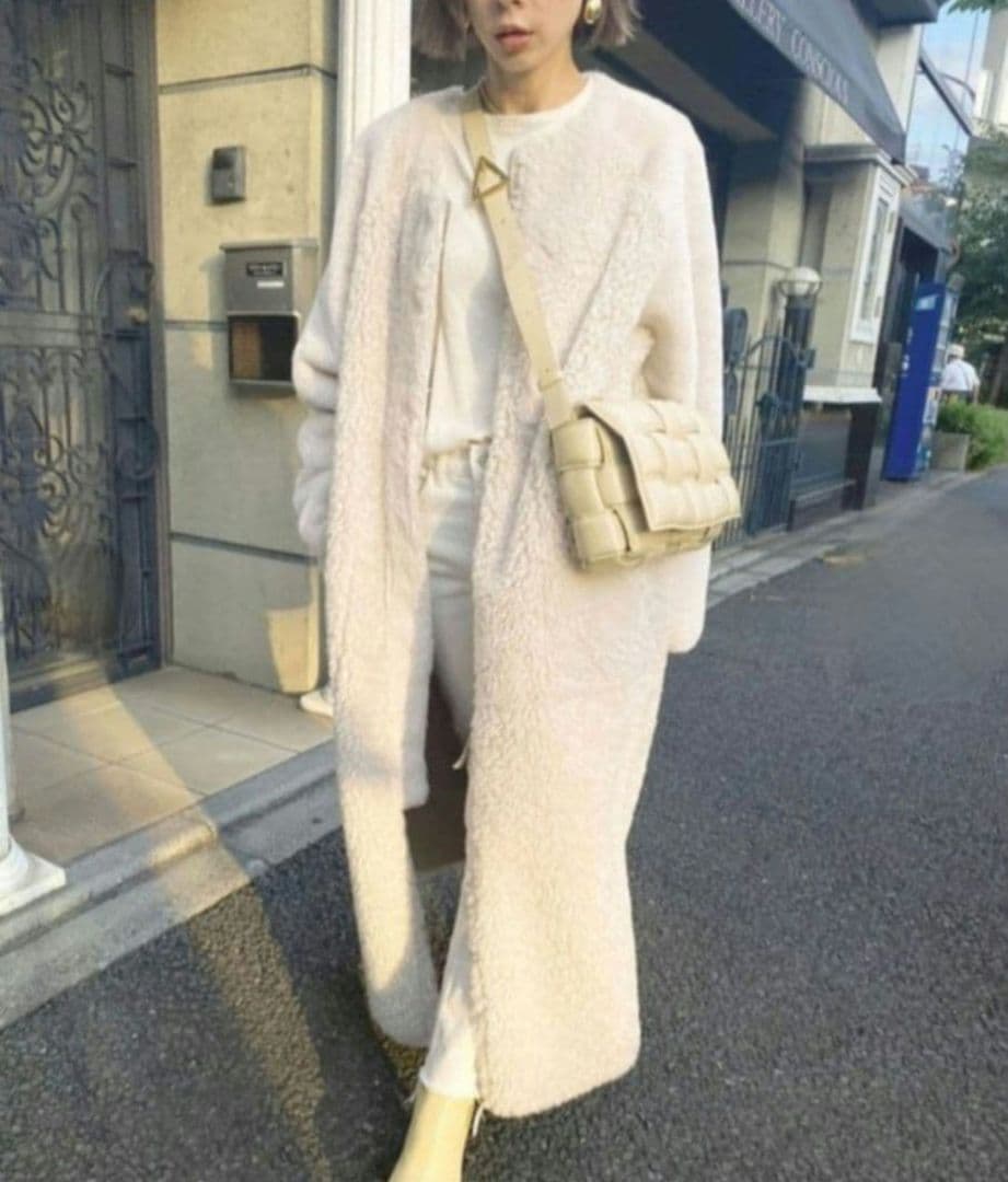 ジャケット・アウター REVERSIBLE TWIN BOA COAT ameri vintage