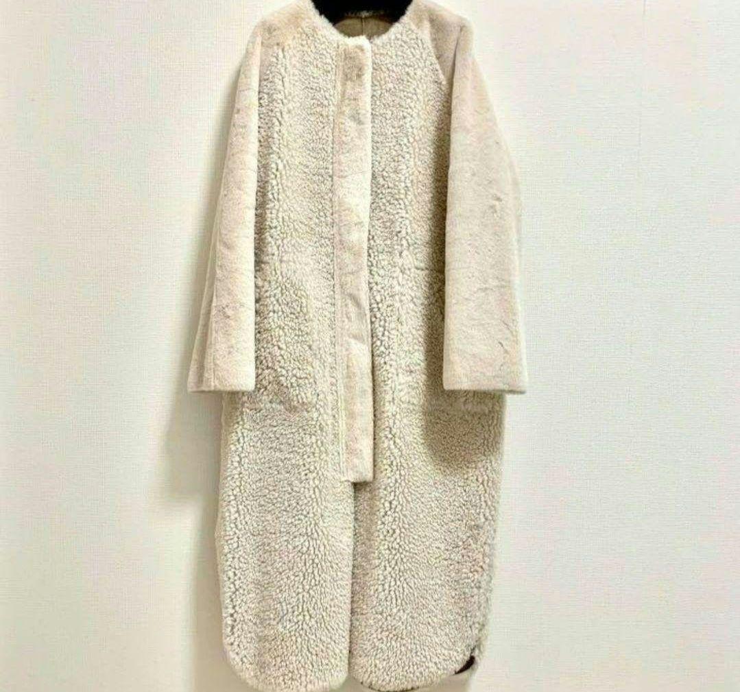 ジャケット・アウター REVERSIBLE TWIN BOA COAT ameri vintage
