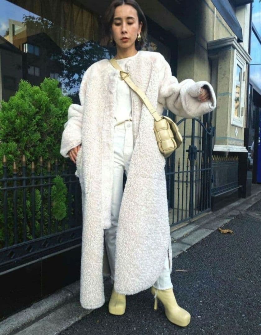 ジャケット・アウター REVERSIBLE TWIN BOA COAT ameri vintage