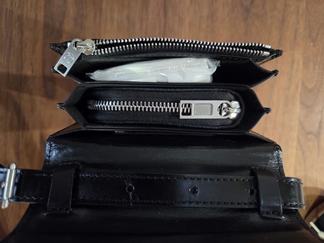 Maison Margiela スムースレザークロスボディバッグ