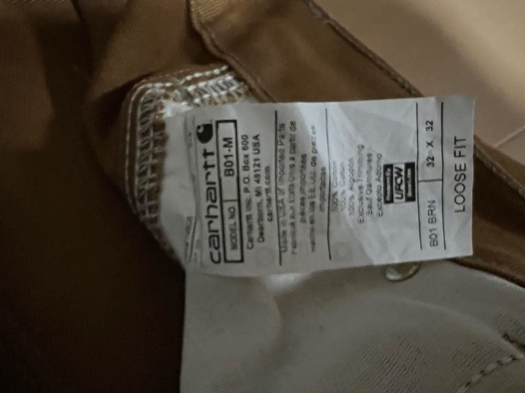 CarharttダブルニーパンツUSA製　32×32