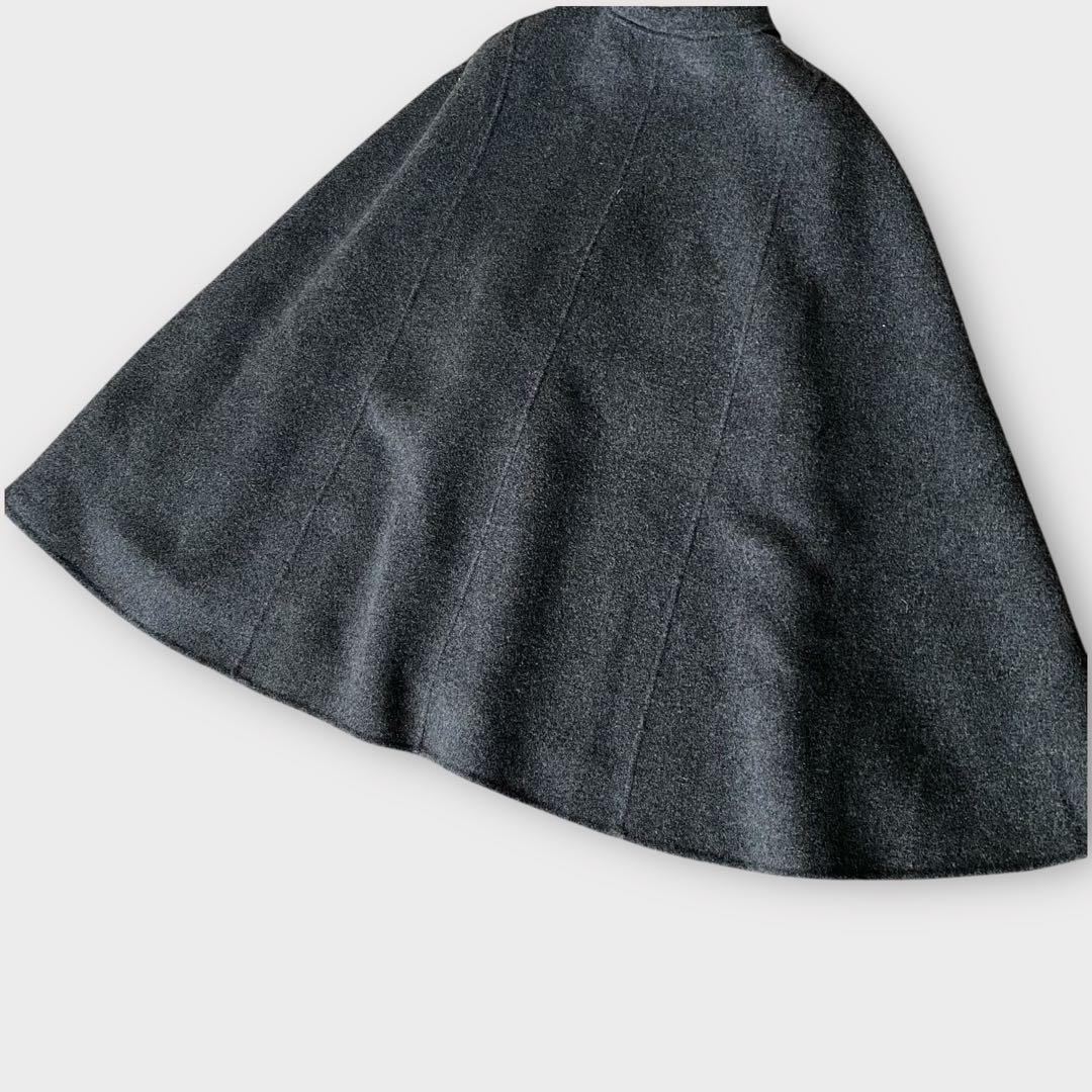 【美品】セオリー　ウールポンチョ　ケープ　コート　グレー　Sサイズ