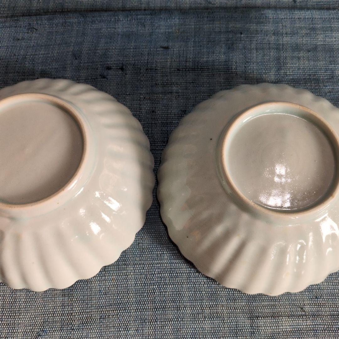 村田森さんの白磁輪花鉢2点