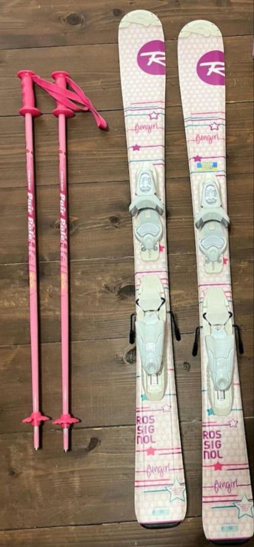 t*m様 【滑走面追加】ロシニョール　スキー板　ストック　セット　チューニング済