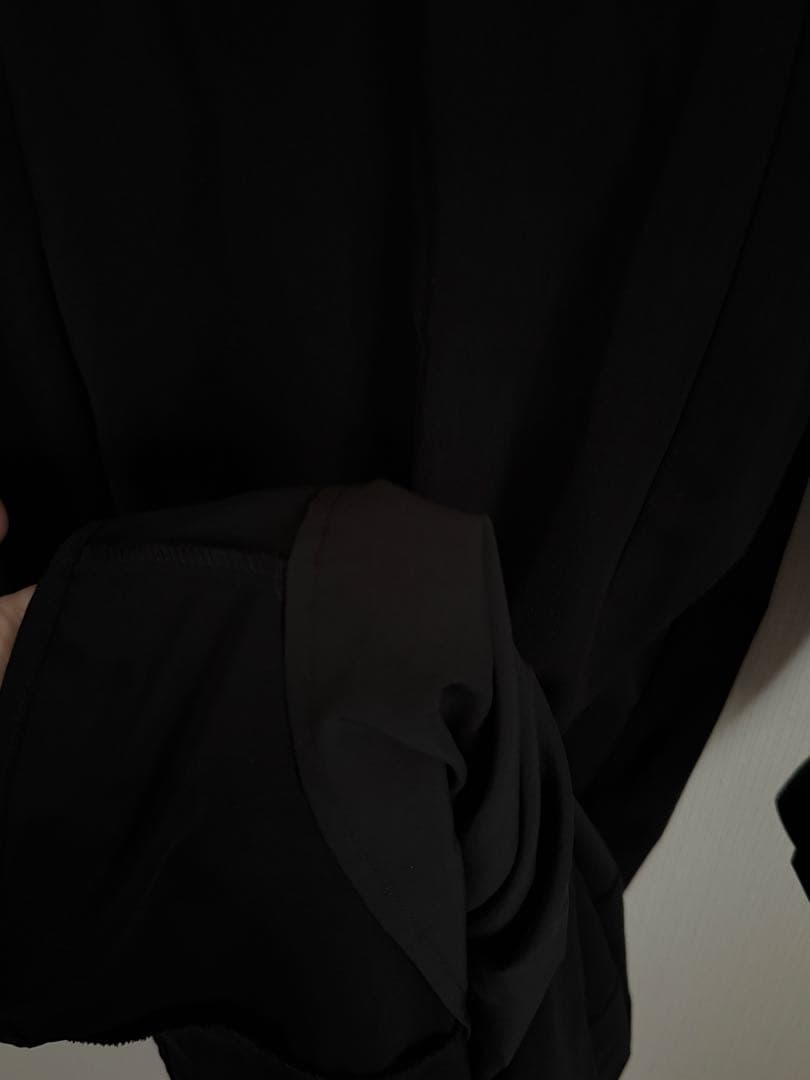 Knuth Marf スリットスリーブロングワンピース 黒 S