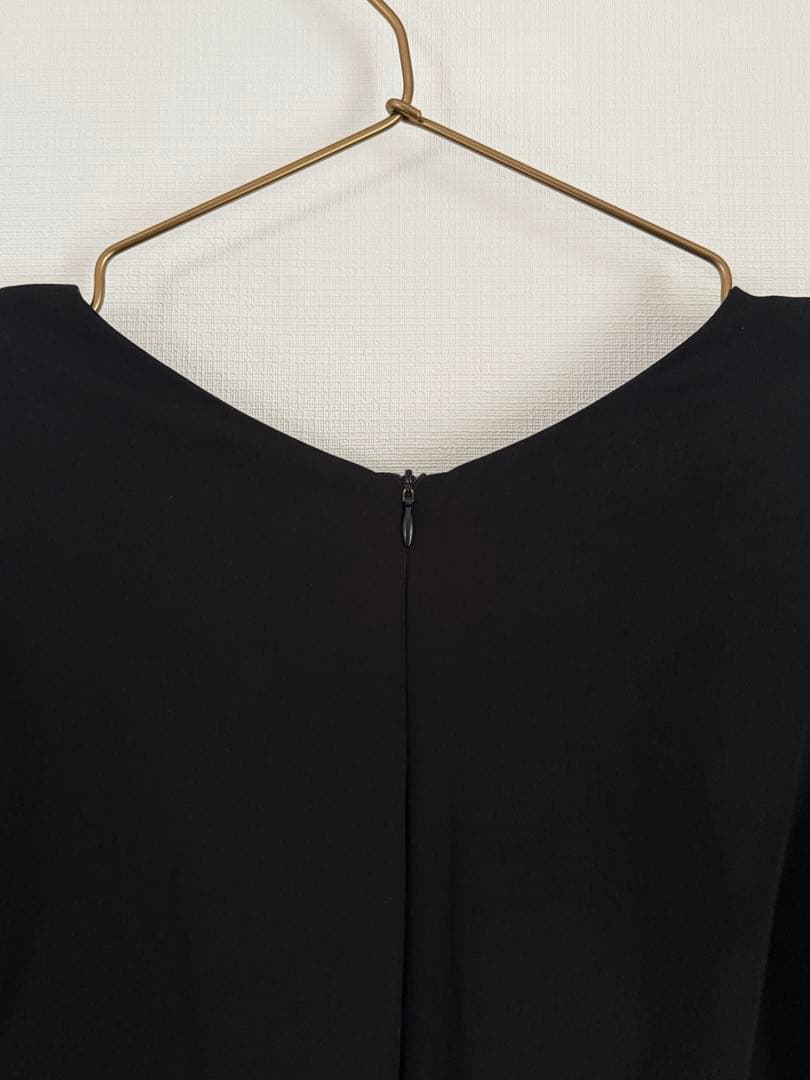 Knuth Marf スリットスリーブロングワンピース 黒 S