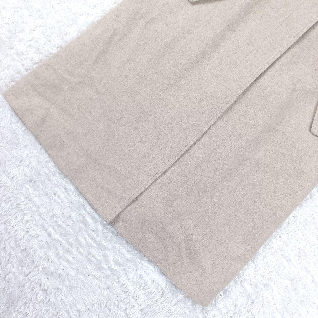 IENA 比翼 スーパー100 ウール ロング ステンカラーコート 20AW