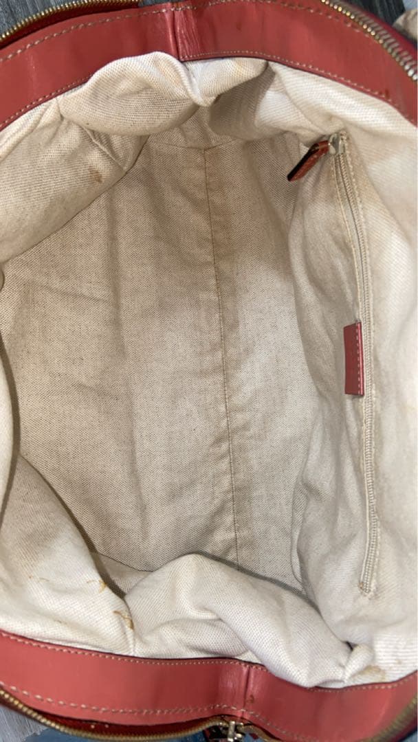 グッチ　ディアマンテ　2way トートバッグ キャンバス　インターロッキング