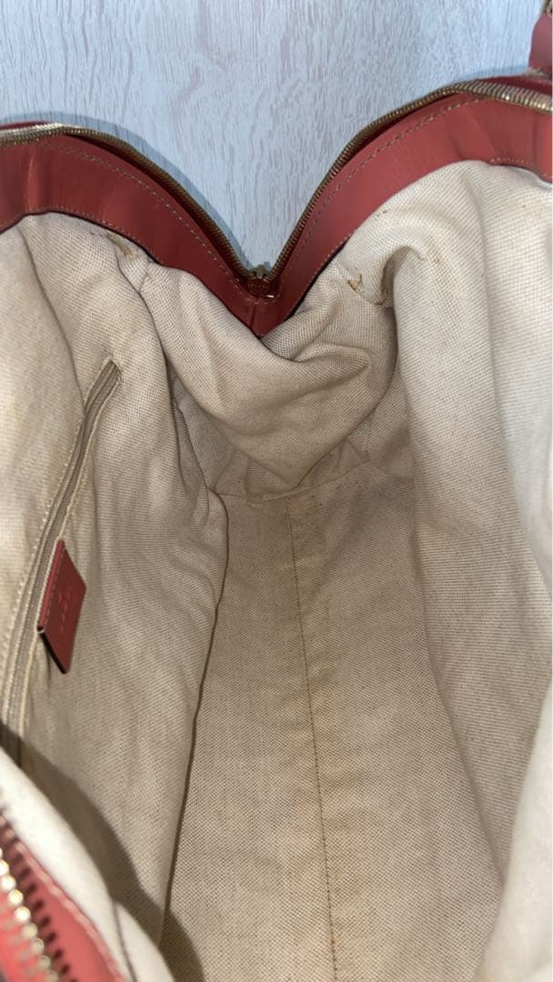 グッチ　ディアマンテ　2way トートバッグ キャンバス　インターロッキング