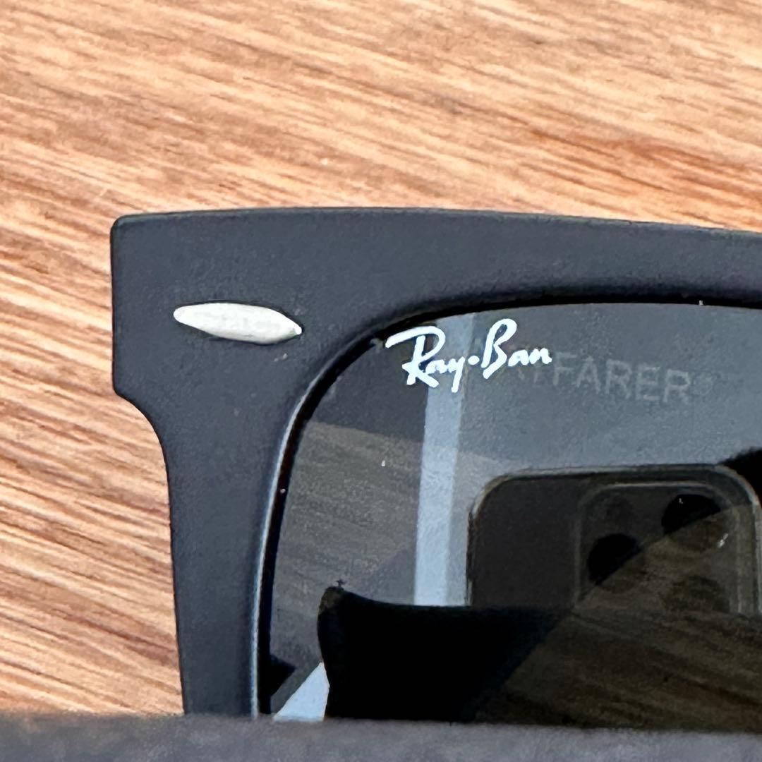 美品★レイバン　サングラス　RB2140F WAYFARER マットブラック