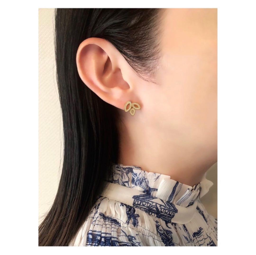 ✨ハイクオリティ✨ゴールド　ピアス　モアサナイト　ダイヤモンド925