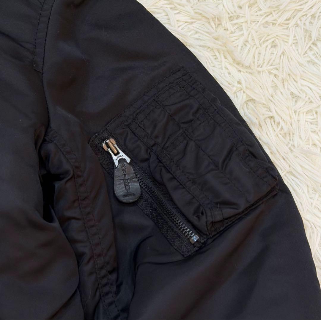 1944　AVIREX　MA-1フライトジャケット　黒　Sサイズ　最終値下