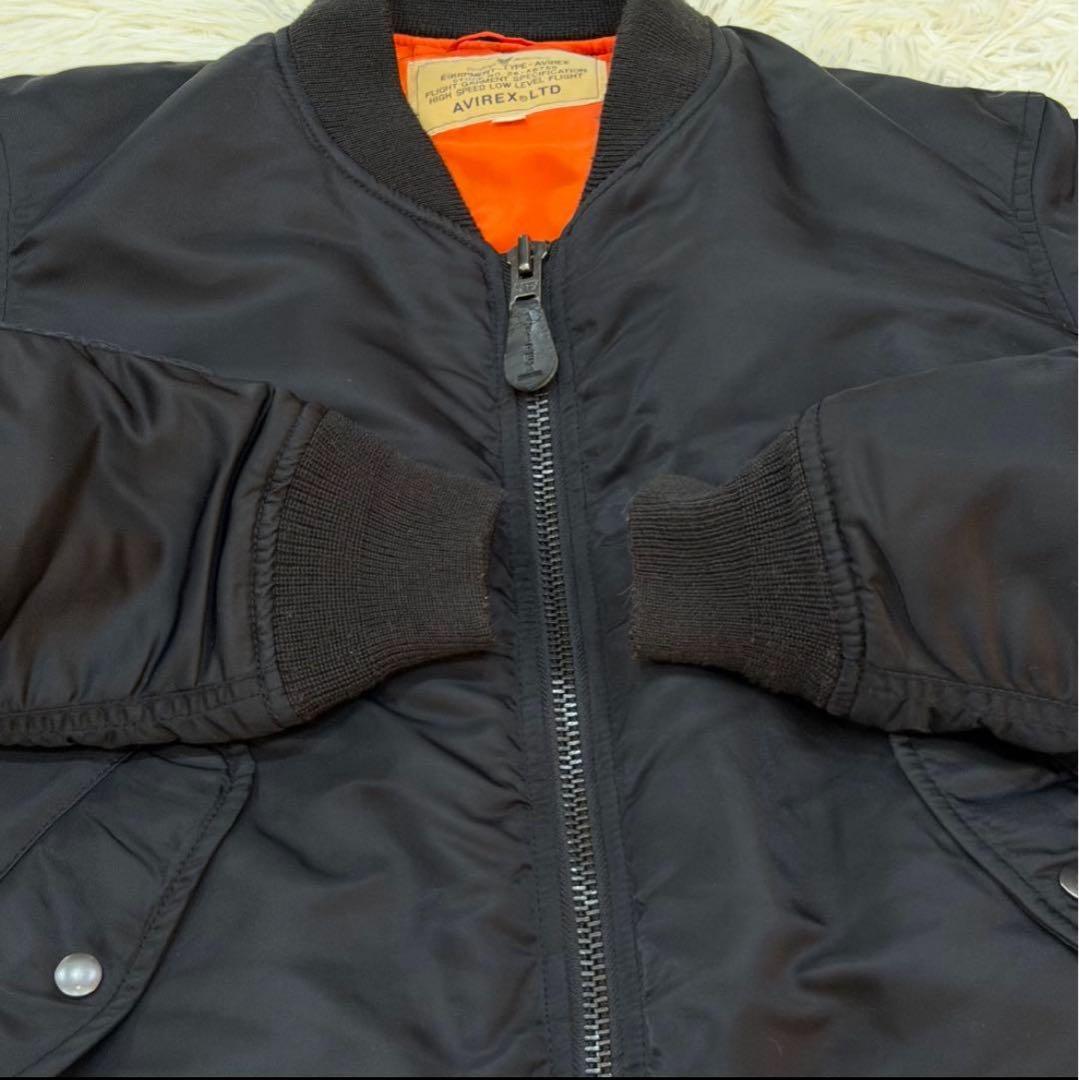 1944　AVIREX　MA-1フライトジャケット　黒　Sサイズ　最終値下