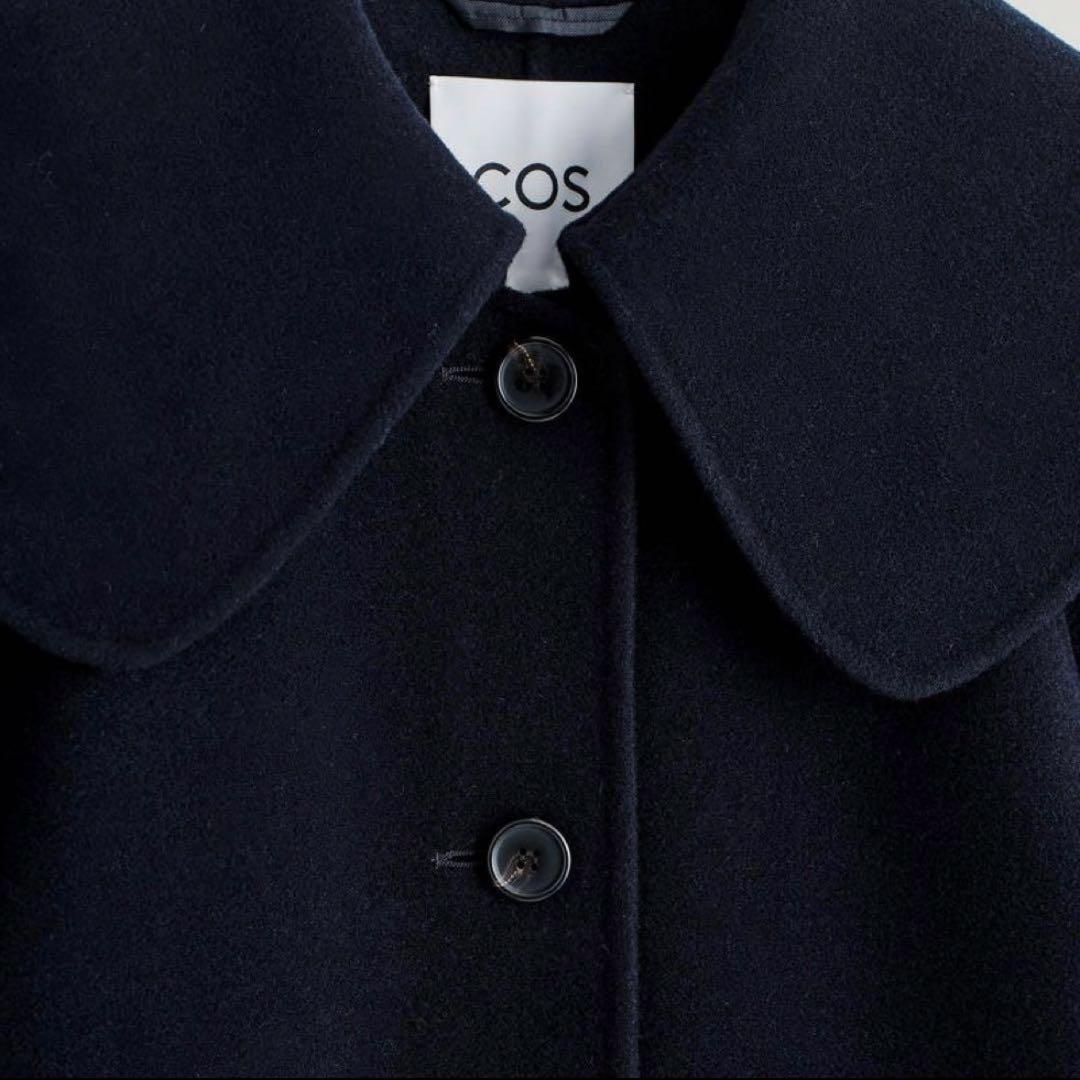 21日まで出品　COS 襟付きダブルフェイスウールジャケット　38