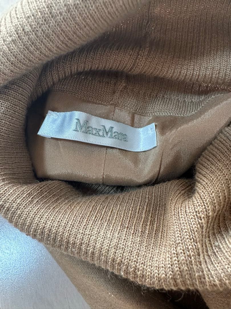 【訳あり品】 MaxMara ハイネックウールニットワンピース