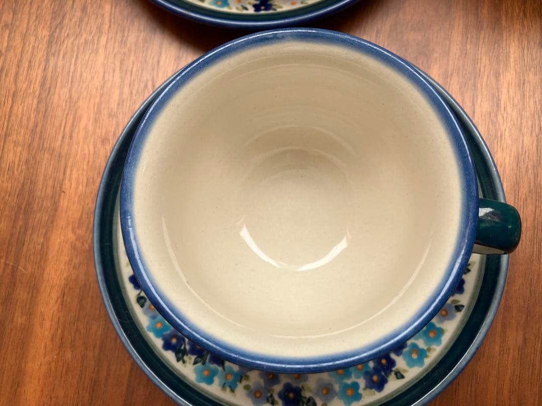 ポーランド食器セット 激レア柄 花柄 大皿カップ3シュガーポットミルクピッチャー