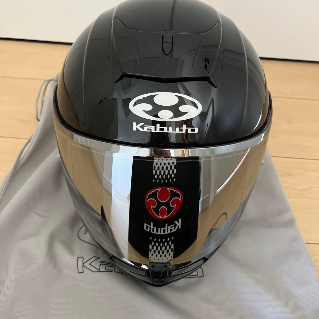 Kabuto フルフェイスヘルメット ブラック ミラーシールド