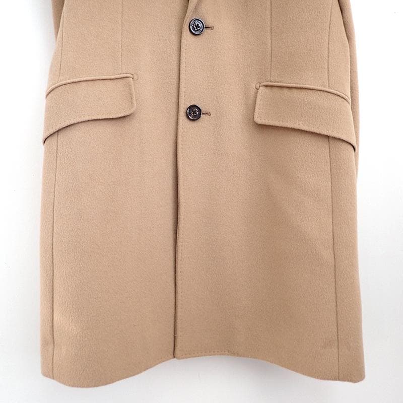 ブラックレーベル クレストブリッジ チェスターコート M ベージュ ウール