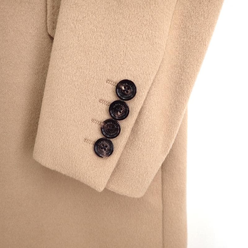 ブラックレーベル クレストブリッジ チェスターコート M ベージュ ウール