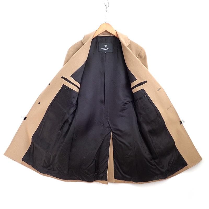 ブラックレーベル クレストブリッジ チェスターコート M ベージュ ウール