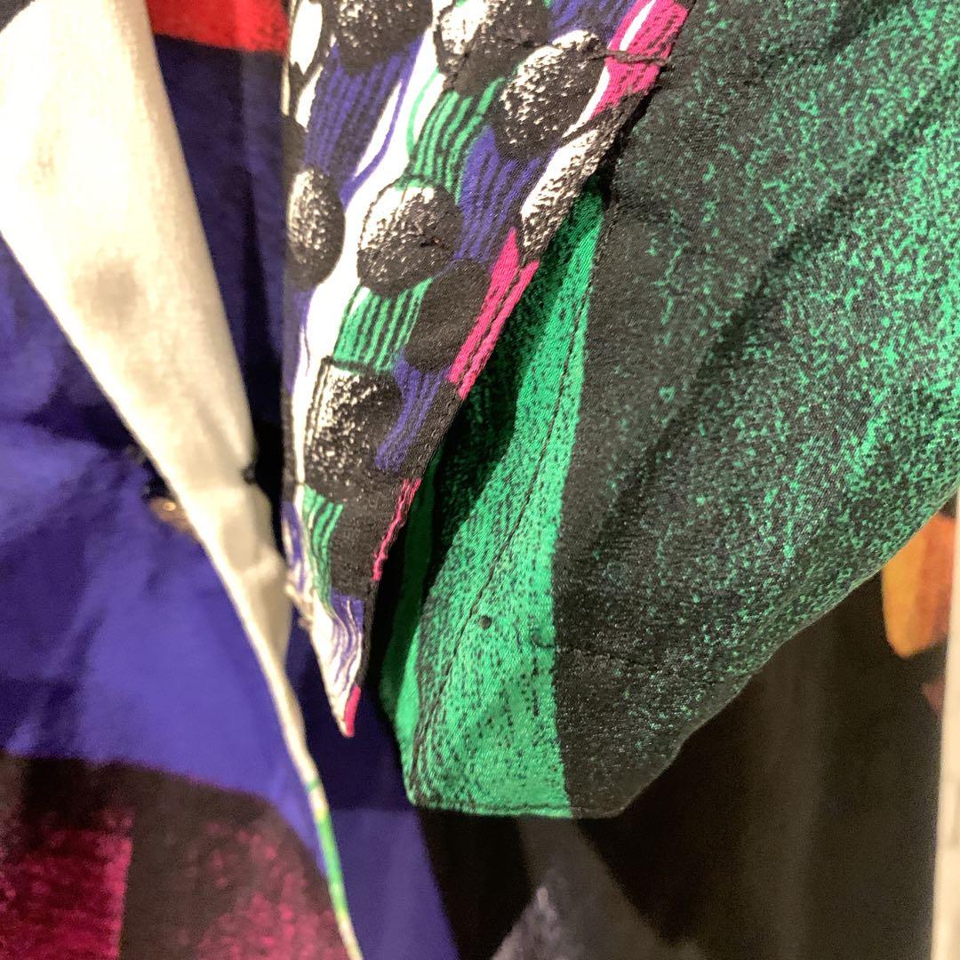 GIANNI VERSACE　ジャンニヴェルサーチ　シルクジャケット　40 ロゴ