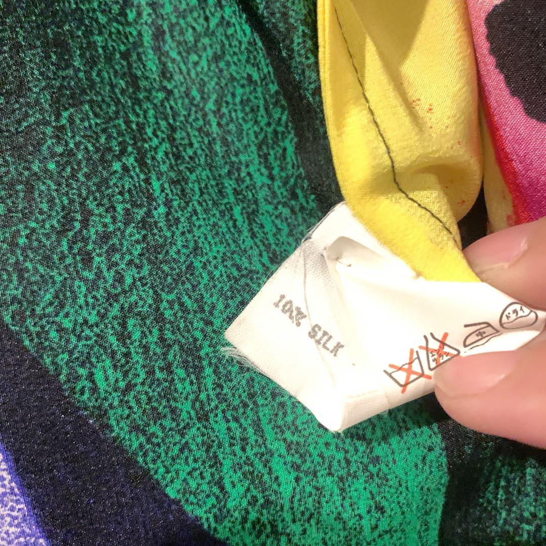 GIANNI VERSACE　ジャンニヴェルサーチ　シルクジャケット　40 ロゴ