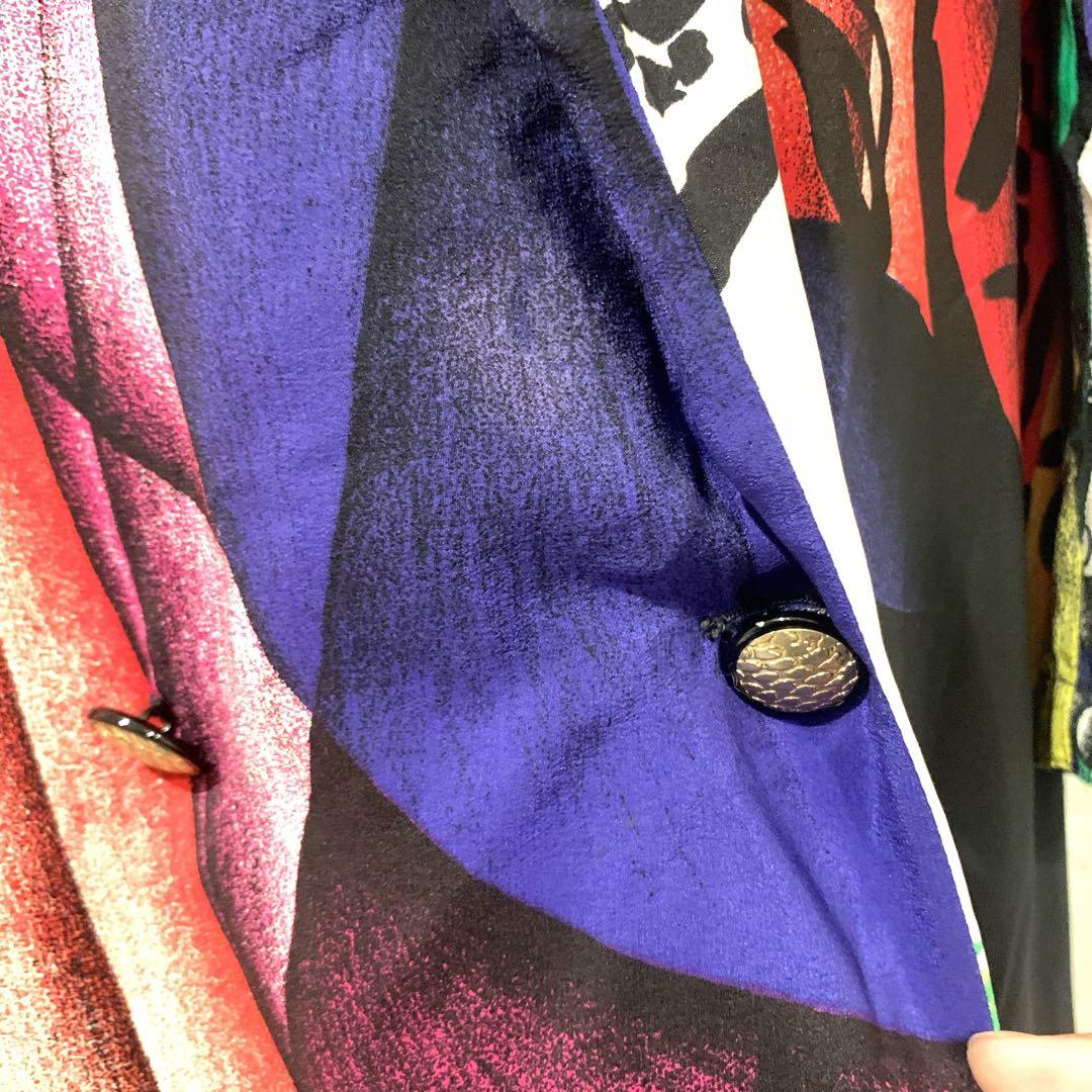 GIANNI VERSACE　ジャンニヴェルサーチ　シルクジャケット　40 ロゴ