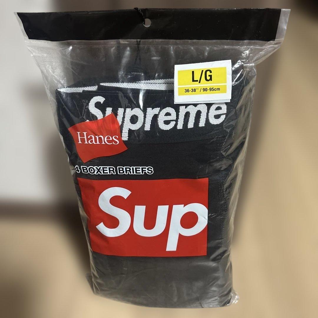 Hanes Supreme ボクサーブリーフ 4枚セット L/G